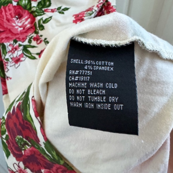 Betsey Johnson Archive Cabbage Rose Peplum Bodycon Tank Dress - Picture 2 of 9